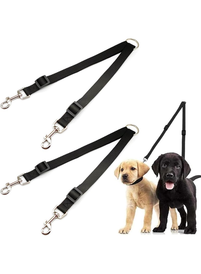 2pcs Adjustable Double Pet Trainer Leash, No Tangle Dog Dual Splitter Walking Trainer Leash Double Leads for Walking Puppy Small Medium Large Dog - Image 1